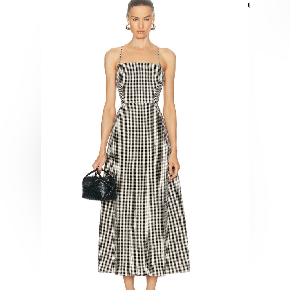 Posse Monochrome Gingham Maxi Dress